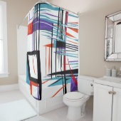 🎨バスルームを聖域に変芸術的更 シャワーカーテン (インサイチュ)