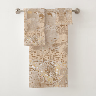 バスルームインスパイアセットKlimpt Raveマンパターン バスタオルセット