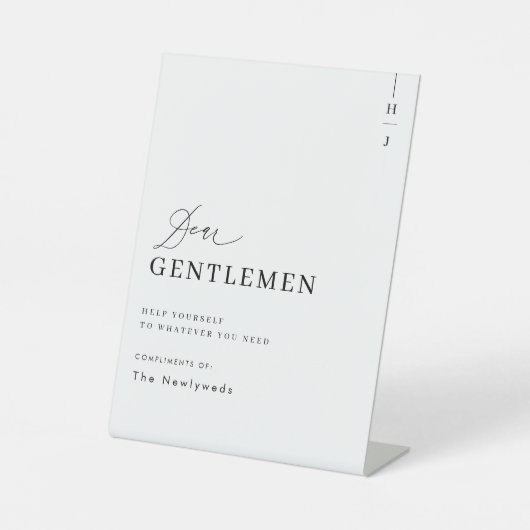 バスルームエレガント結婚バスケットサイン 台座サイン (正面)