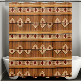 バスルームスタイリッシュ素朴シャワーカーテン シャワーカーテン