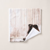 バスルームタオルセットブーツ田舎、西部 バスタオルセット (ウォッシュタオル)