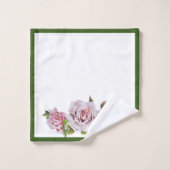 バスルームバラセットの彫刻 バスタオルセット (ウォッシュタオル)