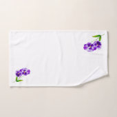 バスルームパーティーセットの「パンジーのアイテム」(III) バスタオルセット (ハンドタオル)