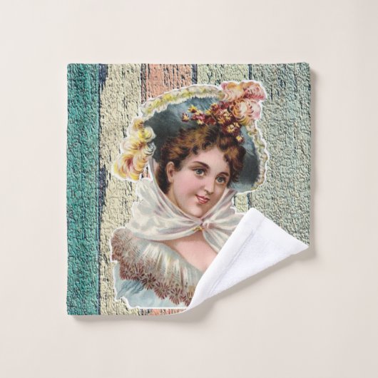 バスルームビクトリアンタオルセット バスタオルセット (ウォッシュタオル)