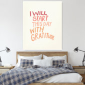 バスルームホームデコー感動的ル引用文アート キャンバスプリント (インサイチュ (寝室))