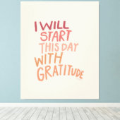 バスルームホームデコー感動的ル引用文アート キャンバスプリント (インサイチュ (ウッドフロア))