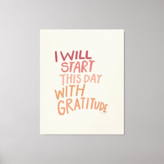 バスルームホームデコー感動的ル引用文アート キャンバスプリント (正面)