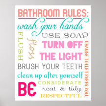 バスルームモダンルールプリント