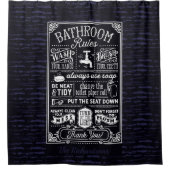 バスルームモダンルー男らしル名前をカスタムする シャワーカーテン (正面)