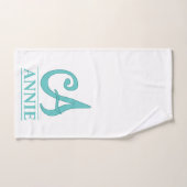 バスルームモノグラムのタオルセット バスタオルセット (ハンドタオル)