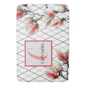 バスルームモノグラムのパーソナライズされたラグ バスマット (正面縦)