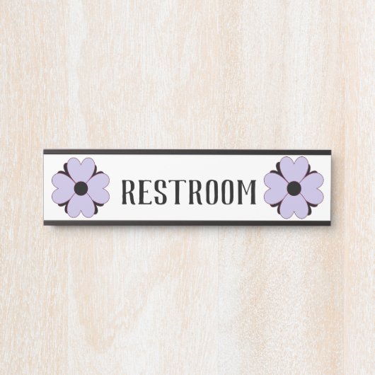 バスルームユニセックスシンボルや象徴-ユニセックストイレの標識 サインプレート (正面)