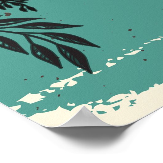 バスルームユーモアのあるのエチケットのサイン ポスター (角)