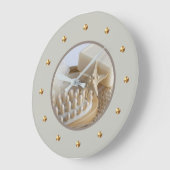 バスルームリラックスのスパテーマウォールクロック ラージ壁時計 (傾斜)