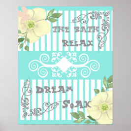 バスルームリラックスはバスの中にある ポスター