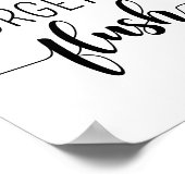 バスルーム忘れのサインポスターをフラッシュしない ポスター (角)