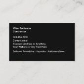 バスルーム改装ホーム改修 名刺 (裏面)