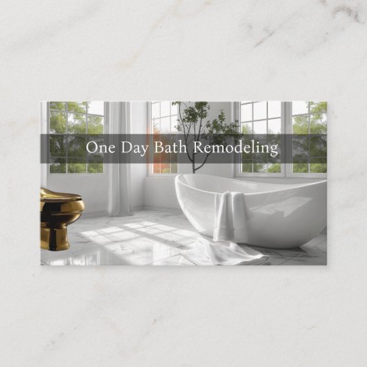 バスルーム改装ホーム改修 名刺 (正面)