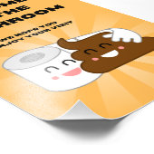 バスルーム楽しむへようこそ！おもしろい フォトプリント            (角)