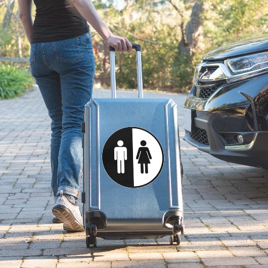 バスルーム標識 シール (スーツケースインサイチュ)