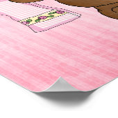 バスルーム熊の漫画の壁のポスター ポスター (角)