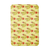 バスルーム用かわいいサボテン花プリントバスマット バスマット (正面縦)