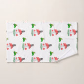 バスルーム用タオルがカエルネズミキノコ バスタオルセット (ハンドタオル)