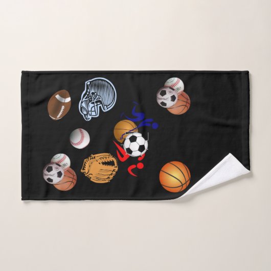 バスルーム用タオルがスポーツをする バスタオルセット (ハンドタオル)