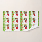 バスルーム用タオルがバレンタインデーヴィンテージ バスタオルセット (ハンドタオル)