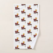 バスルーム用タオルが羽織り バスタオルセット (ハンドタオル)