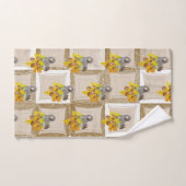 バスルーム用タオルが茶色いリスのドングリをセット バスタオルセット (ハンドタオル)