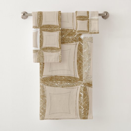 バスルーム用タオルが茶色にセット バスタオルセット (インサイチュ)