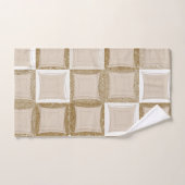 バスルーム用タオルが茶色にセット バスタオルセット (ハンドタオル)