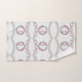 バスルーム用タオルが野球をセット バスタオルセット (ハンドタオル)