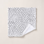 バスルーム用タオルで白い紙をセット バスタオルセット (ウォッシュタオル)