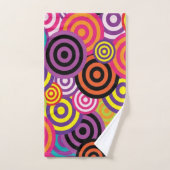 バスルーム用タオルの色のカラフル設定 バスタオルセット (ハンドタオル)