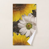 バスルーム用タオルひまわり バスタオルセット (ハンドタオル)