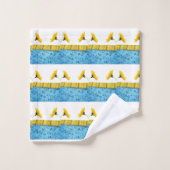 バスルーム用タオルひまわり バスタオルセット (ウォッシュタオル)