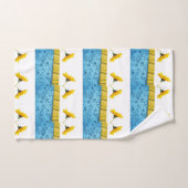 バスルーム用タオルひまわり バスタオルセット (ハンドタオル)