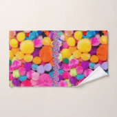 バスルーム用タオルカラフルセットpom バスタオルセット (ハンドタオル)