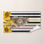 バスルーム用タオルストライプセットMonkey バスタオルセット (ハンドタオル)