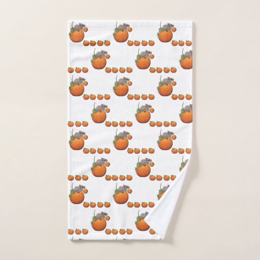 バスルーム用タオルセットかぼちゃマウス バスタオルセット (ハンドタオル)