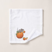 バスルーム用タオルセットかぼちゃマウス バスタオルセット (ウォッシュタオル)