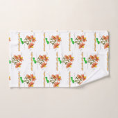 バスルーム用タオルセットカエルのキノコフローラ バスタオルセット (ハンドタオル)