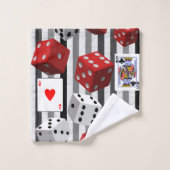 バスルーム用タオルセットサイコロ バスタオルセット (ウォッシュタオル)