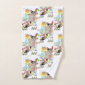 バスルーム用タオルセットハッピーバースデーポッサムケーキ バスタオルセット (ハンドタオル)