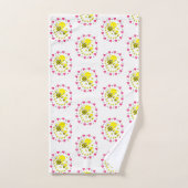 バスルーム用タオルセットバレンタインデー(昆虫)マルハナバチ バスタオルセット (ハンドタオル)