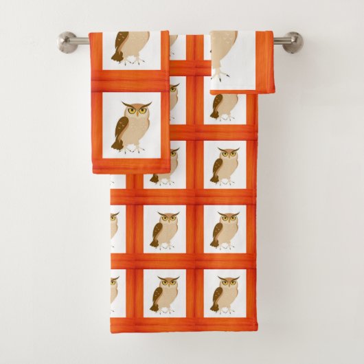 バスルーム用タオルセットフクロウ バスタオルセット (インサイチュ)