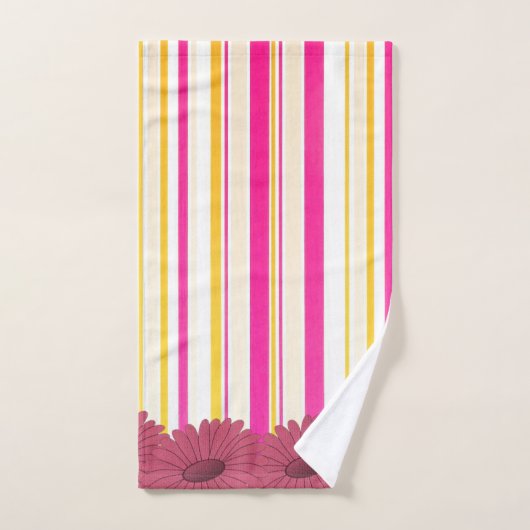 バスルーム用タオルセットフローラ バスタオルセット (ハンドタオル)