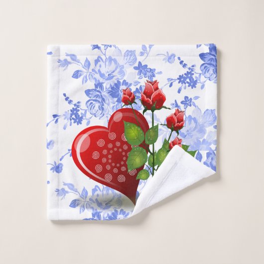 バスルーム用タオルセットフローラ バスタオルセット (ウォッシュタオル)